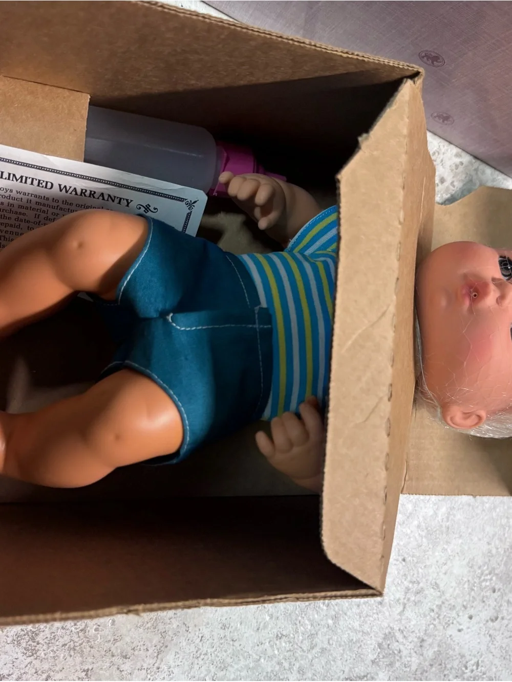 VINTAGE Mattel Baby Brother Tender Love Doll NIB